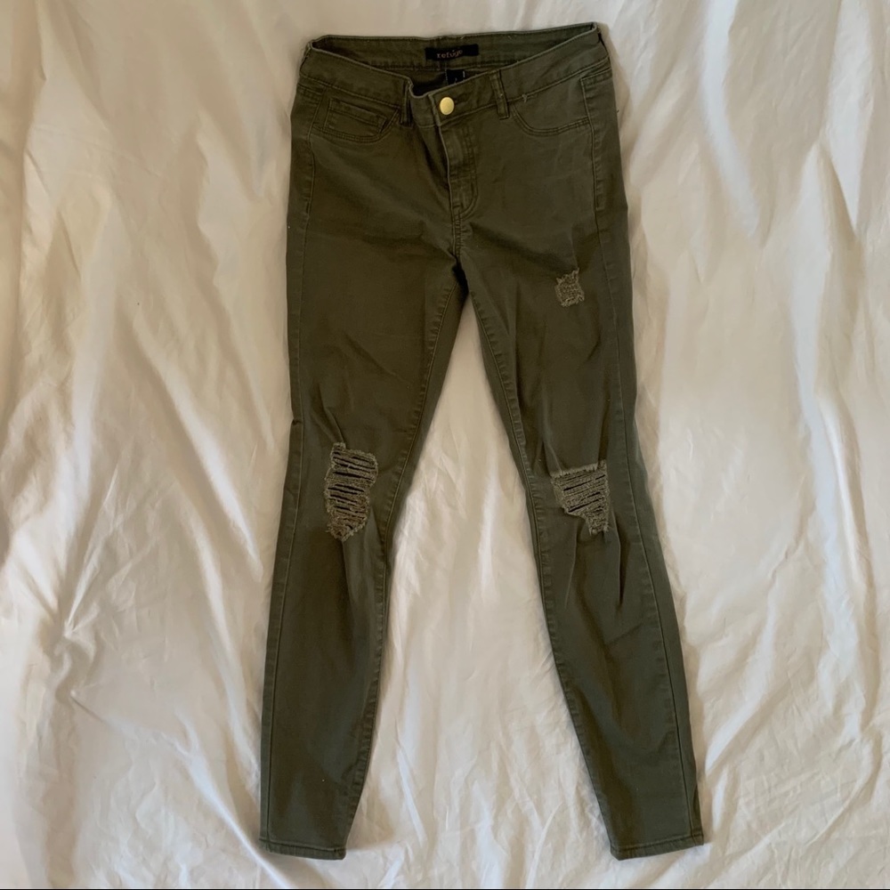Olive Green Jeggings